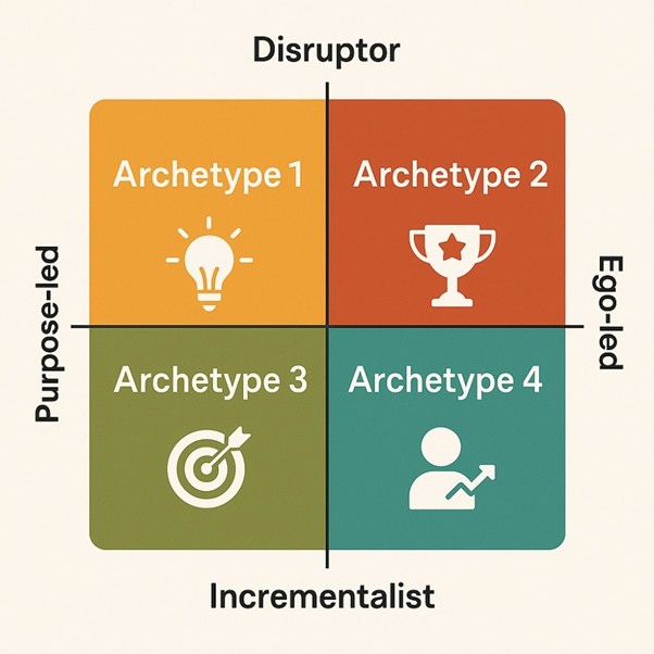 Leadership types grid